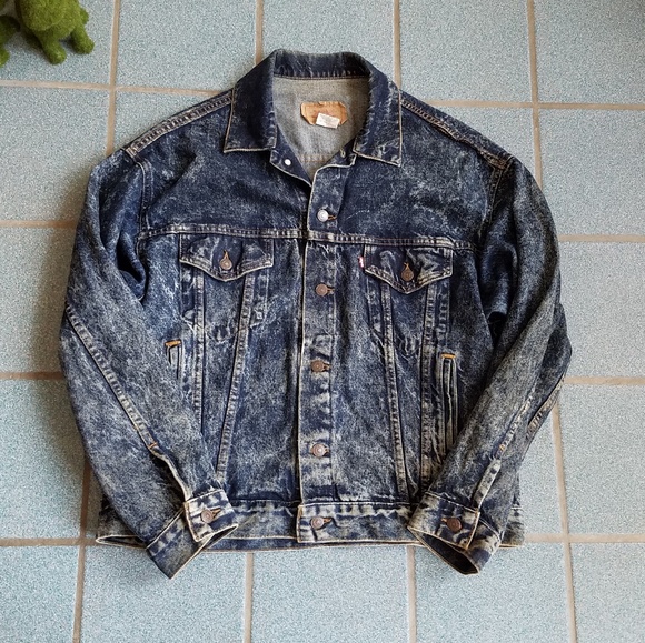 Levi's Jackets & Blazers - Vintage Levi's Acid-Washed Distressed Denim Jacket